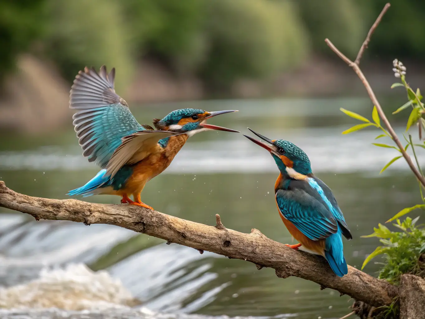 A close-up shot of a reintroduced native bird species in its natural habitat, highlighting the success of species restoration programs by SAINT HUBERT DE SOUVIGNE.
